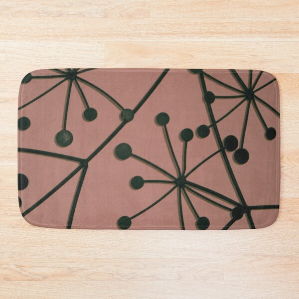 Item preview, Abstract Black and Pink Floral Pattern designed and sold by antevasinart.