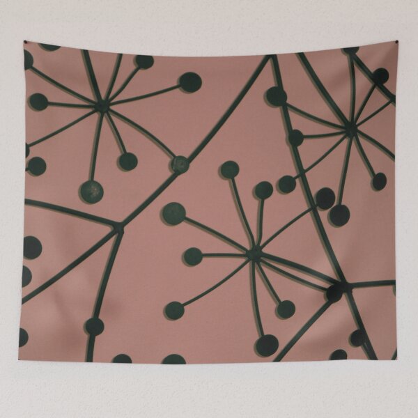Item preview, Abstract Black and Pink Floral Pattern designed and sold by antevasinart.