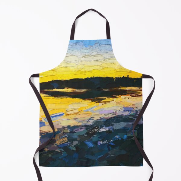 Item preview, Sunset on the water abstract oil painting designed and sold by Travelways.