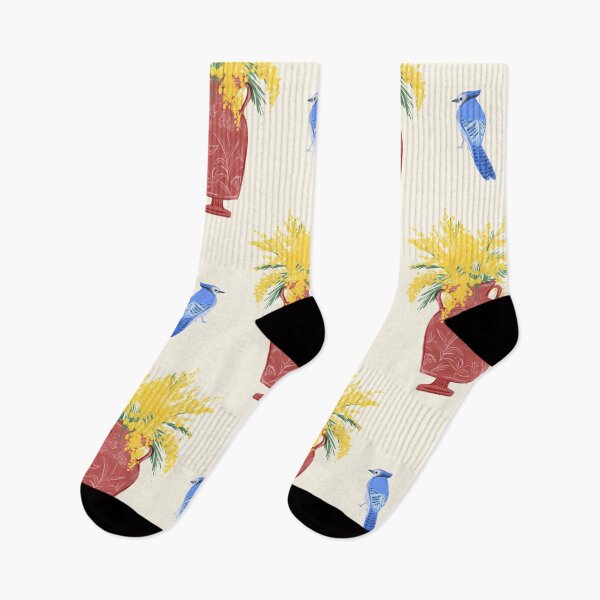Item preview, Mimosa and Blue Jay designed and sold by SunLee Art.