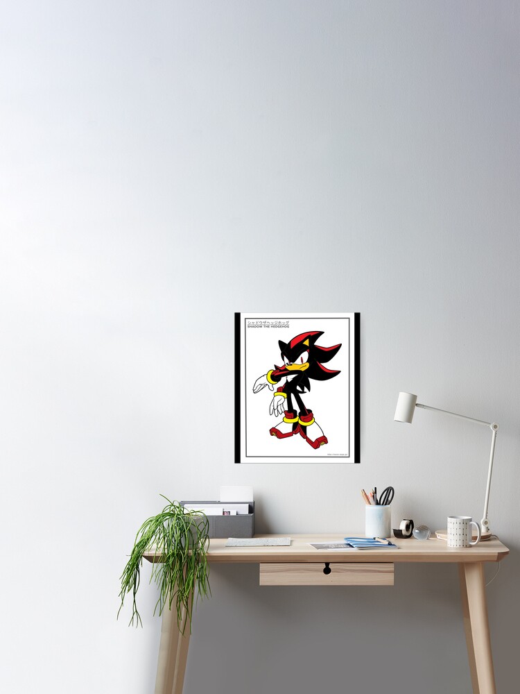 Shadow, Sonic Channel Style Classic  Poster for Sale by heckletuftee