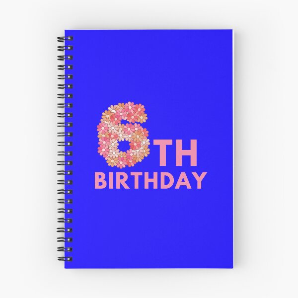 Item preview, My 6th Birthday Floral Design designed and sold by prudencehollow.