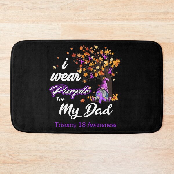 Item preview, Trisomy 18 Awareness Ribbon Tree I Wear Purple For My Dad designed and sold by Hatjar.
