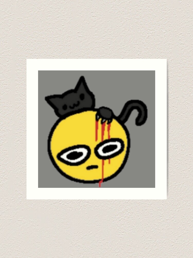 Cute cursed emoji | Art Print