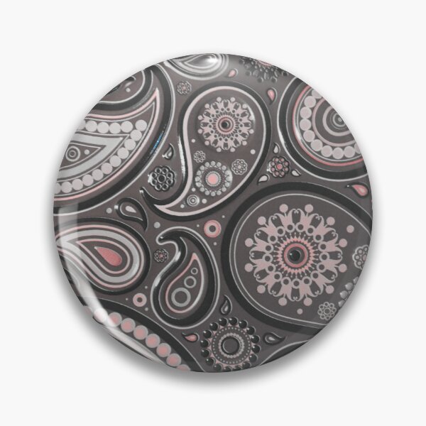 Item preview, Pink and Black Paisley Pattern designed and sold by antevasinart.