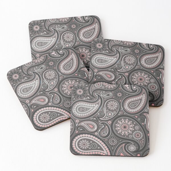 Item preview, Pink and Black Paisley Pattern designed and sold by antevasinart.