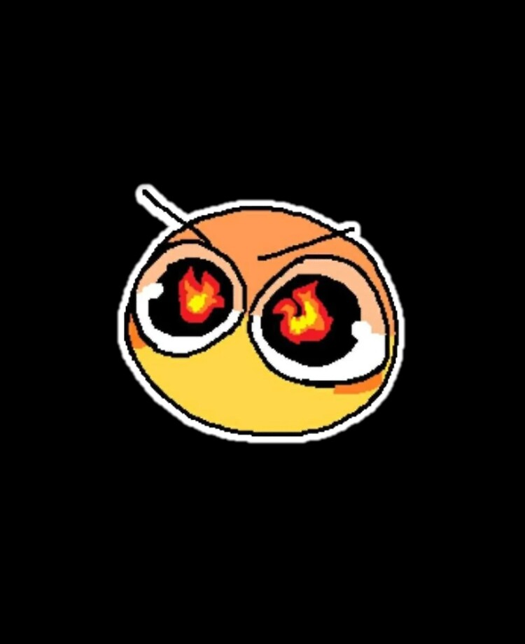 aww shuksss! - adorable cursed emoji Sticker for Sale by Blue Pencil