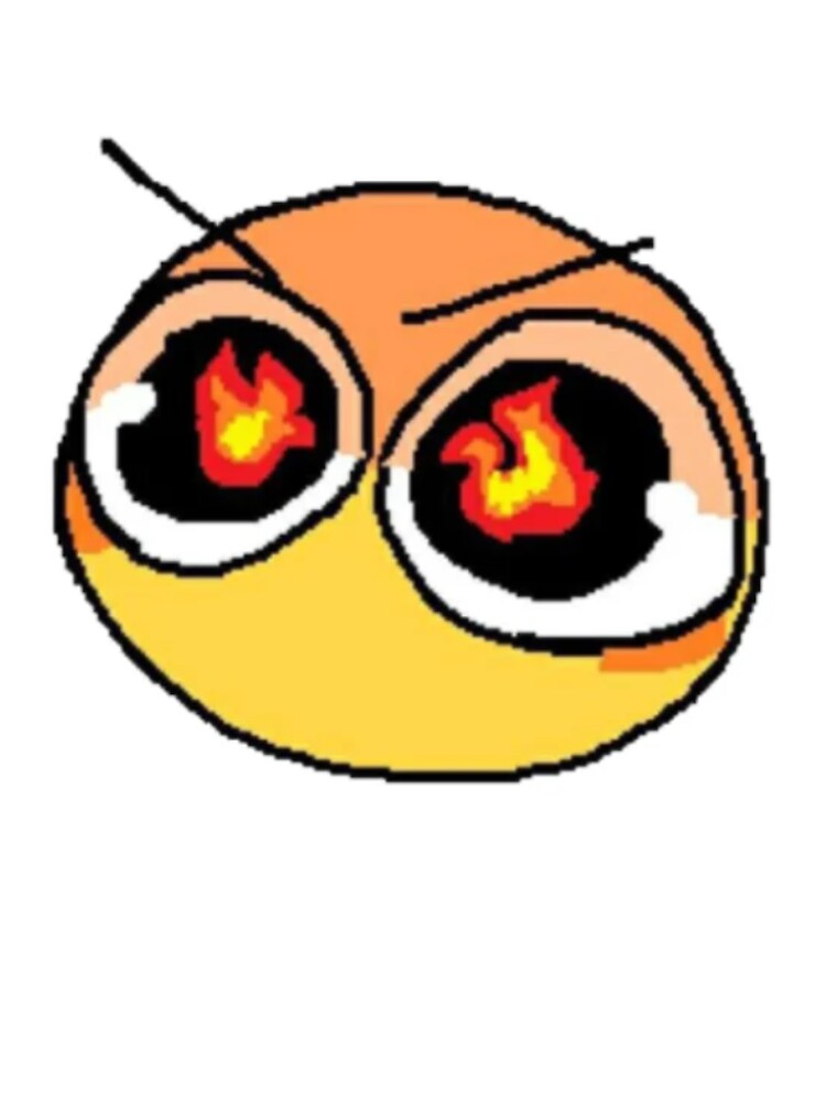 fire eyes - adorable cursed emoji\
