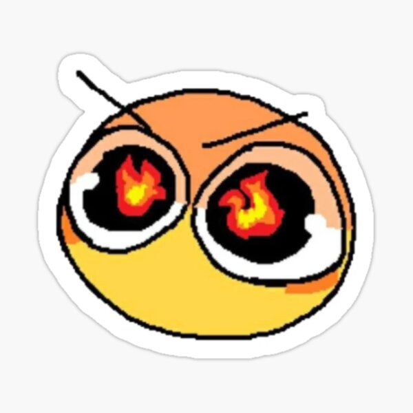 WUV YOU SO MUCH ! - adorable cursed emoji Sticker for Sale by Blue Pencil