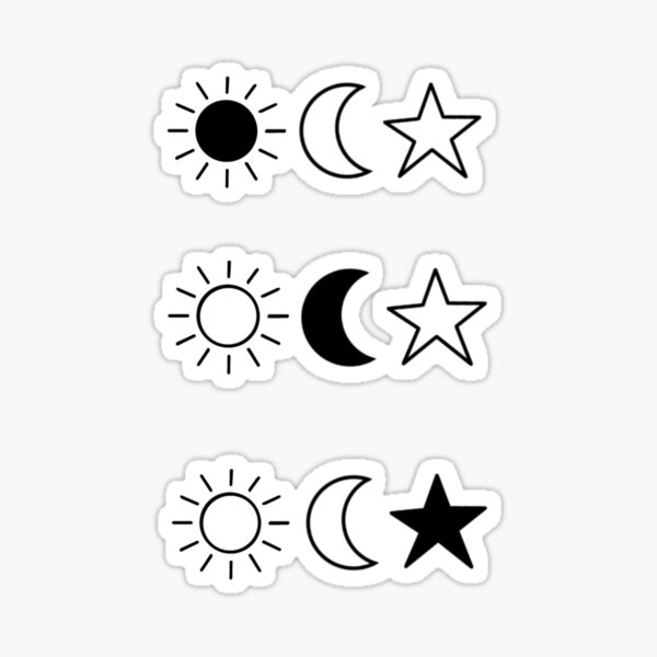 Item preview, Matching Sun, Moon, and Star Trio  designed and sold by purpl3canvas.