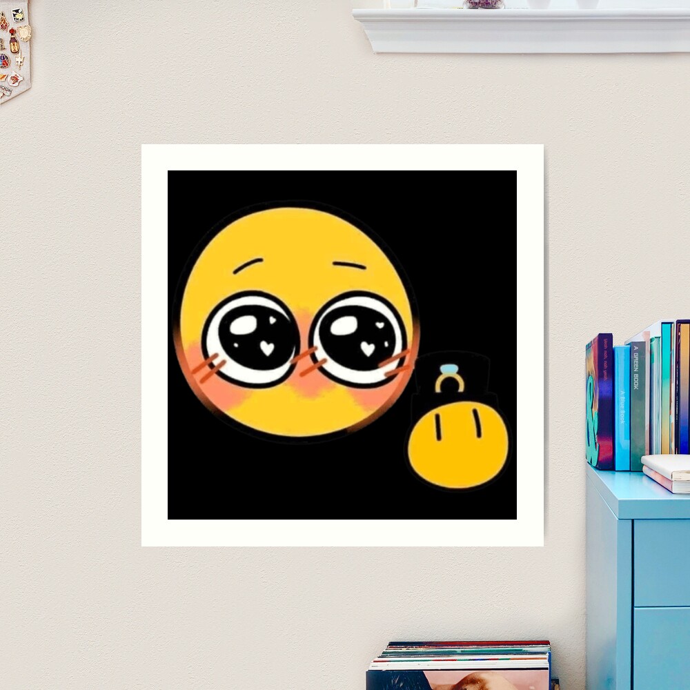 Cursed Emoji Crying Wall Art for Sale