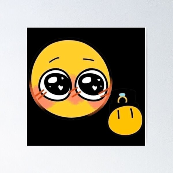 love yaaaaa - adorable cursed emoji | Art Board Print