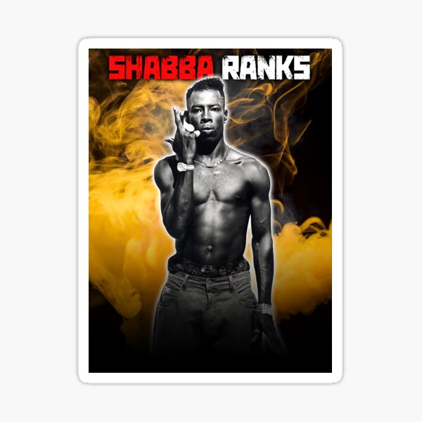 “Retro shabba ranks Rock Music Gifts For Men” Sticker for Sale by