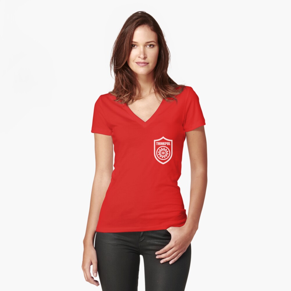 Item preview, Fitted V-Neck T-Shirt designed and sold by mousehawk.