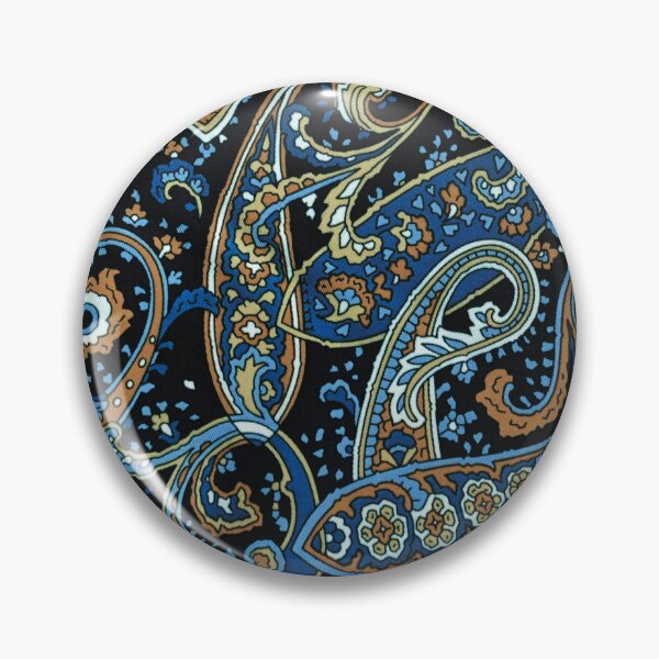 Item preview, Blue and Black Paisley Pattern designed and sold by antevasinart.