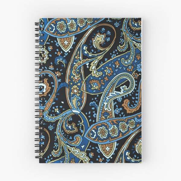 Item preview, Blue and Black Paisley Pattern designed and sold by antevasinart.