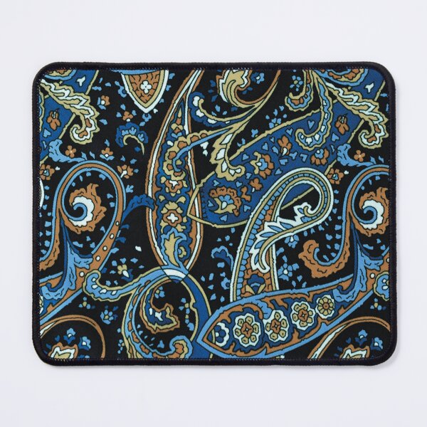 Item preview, Blue and Black Paisley Pattern designed and sold by antevasinart.
