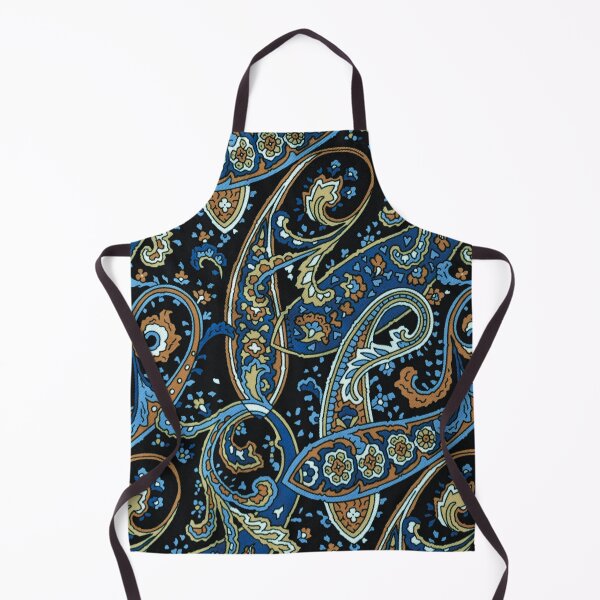 Item preview, Blue and Black Paisley Pattern designed and sold by antevasinart.