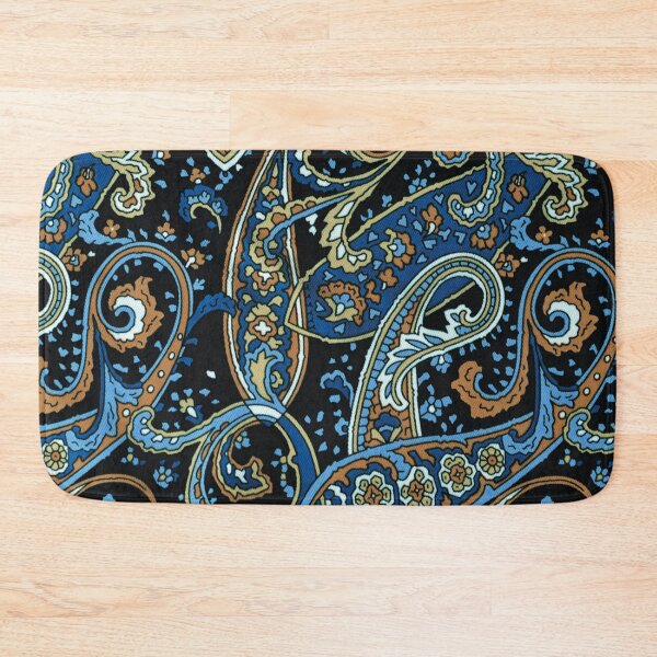 Item preview, Blue and Black Paisley Pattern designed and sold by antevasinart.