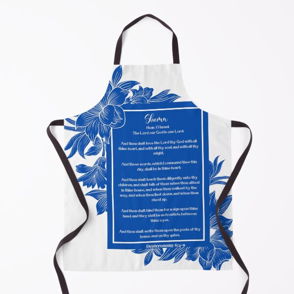 Item preview, Shema Prayer in Royal blue designed and sold by wildwhimsical.