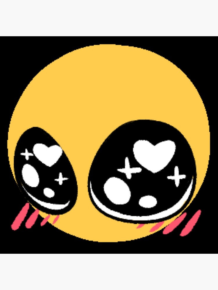 love yaaaaa - adorable cursed emoji | Art Board Print