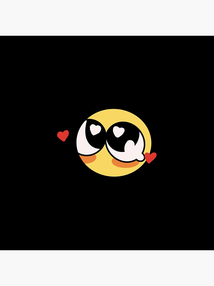 blushhhhh - adorable cursed emoji | Art Board Print