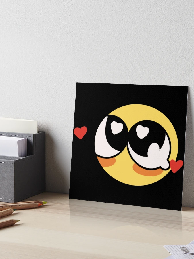 love yaaaaa - adorable cursed emoji | Art Board Print