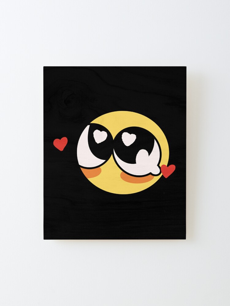 Cursed Emoji Mounted Print for Sale by Hairy-Ary