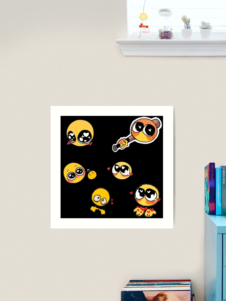 blushhhhh - adorable cursed emoji | Art Board Print