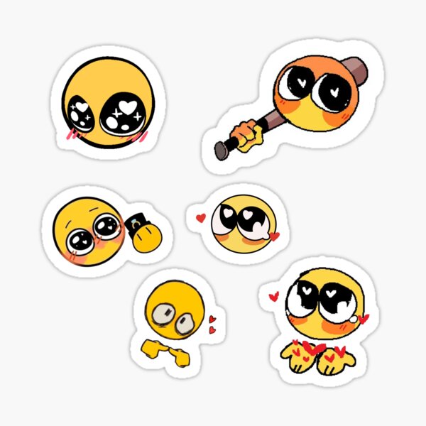 aww shuksss! - adorable cursed emoji Sticker for Sale by Blue Pencil