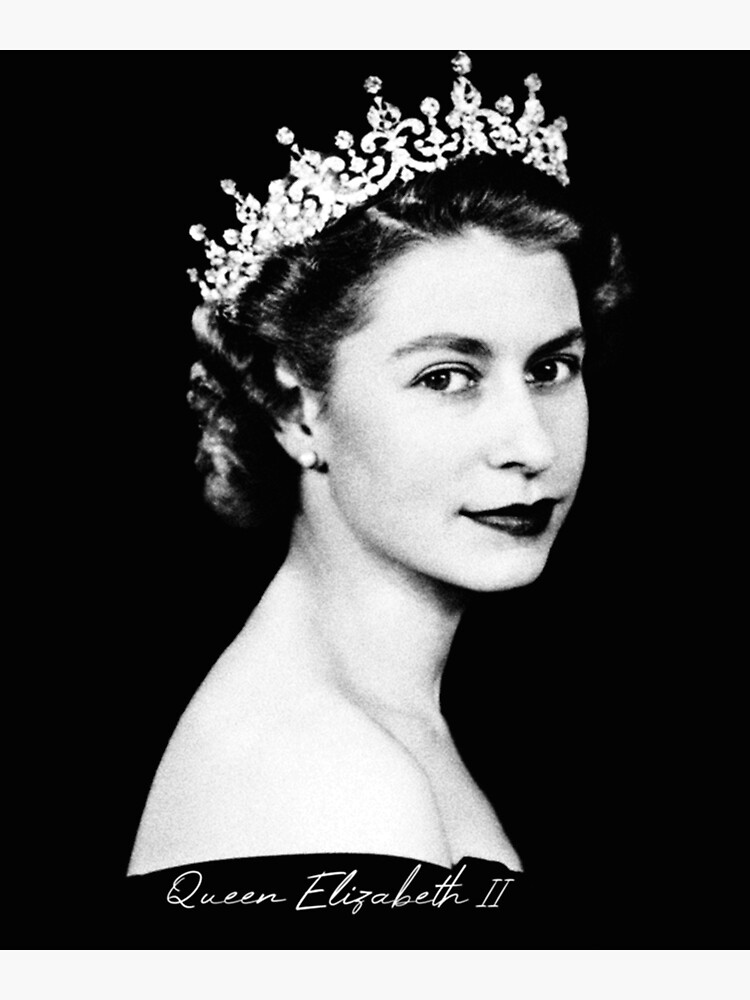 Queen Elizabeth II - Retro Premium Matte Vertical Poster sold by Dutch ...