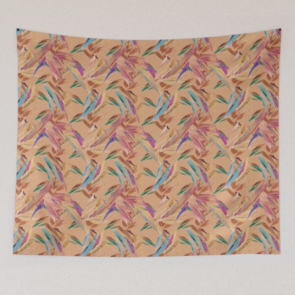 Item preview, Abstract Orange Floral Pattern designed and sold by antevasinart.