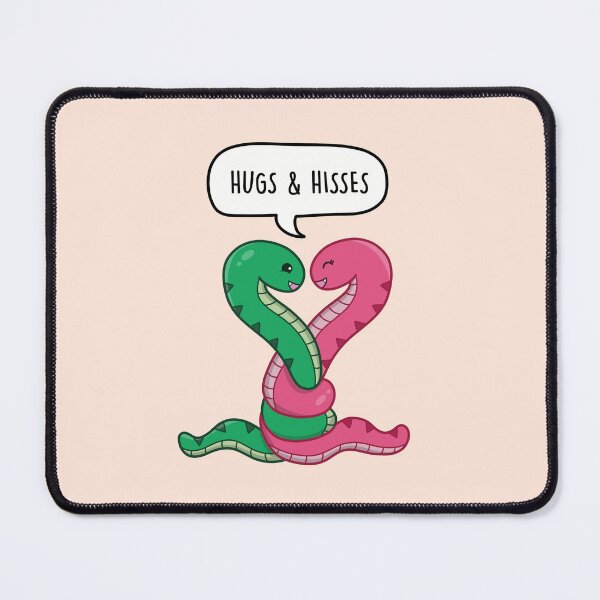 Item preview, Hugs & Hisses - Snake lovers pun gift designed and sold by LEFDDesigns.
