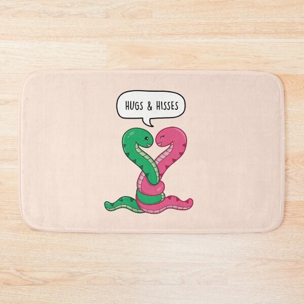 Item preview, Hugs & Hisses - Snake lovers pun gift designed and sold by LEFDDesigns.