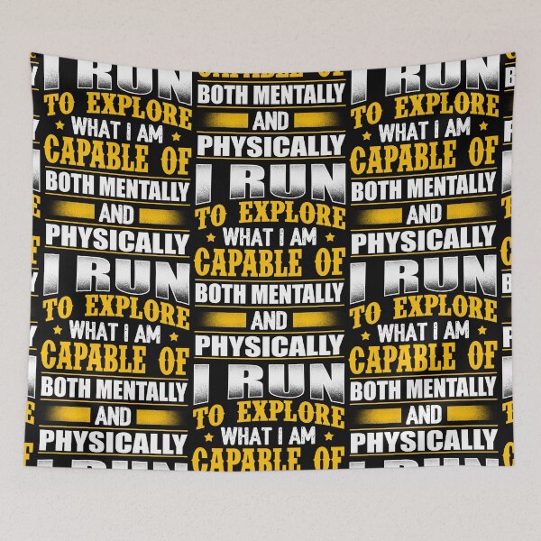 Item preview, I Run To Explore What I Am Capable Of Both Mentally And Physiccally designed and sold by GoldenBuffalo79.