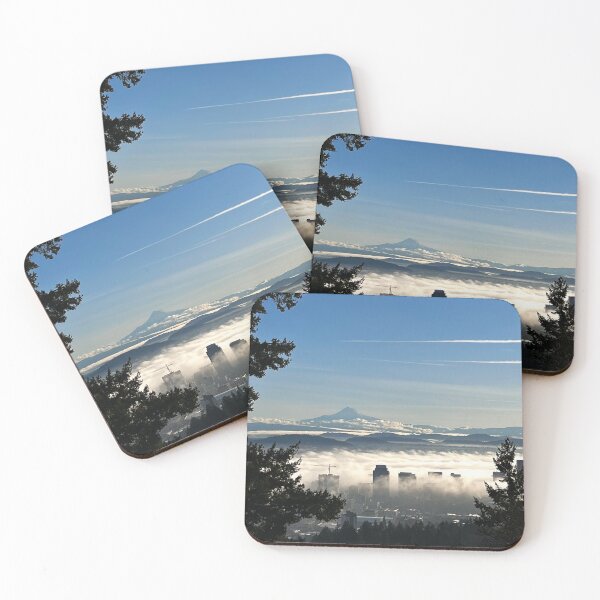 Item preview, Mount Hood over foggy Portland designed and sold by DPalinPhotography.