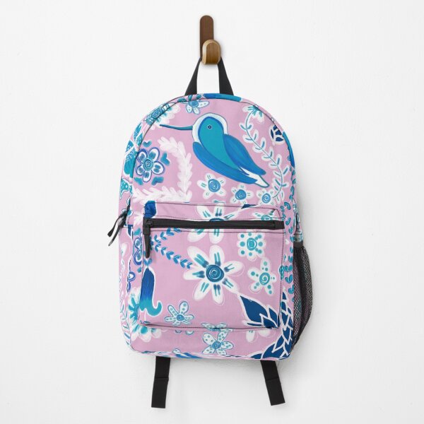 Item preview, Fuchsia flowers fauna Surface pattern design designed and sold by DreamKaracters.