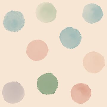 Artwork thumbnail, Watercolor confetti polka dots by Fatamimosh