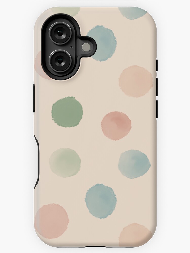 Thumbnail 1 of 4, iPhone Case, Watercolor confetti polka dots designed and sold by Fatamimosh.