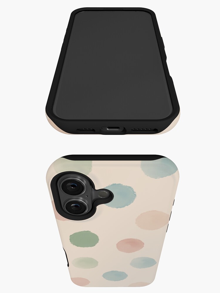 Thumbnail 3 of 4, iPhone Case, Watercolor confetti polka dots designed and sold by Fatamimosh.
