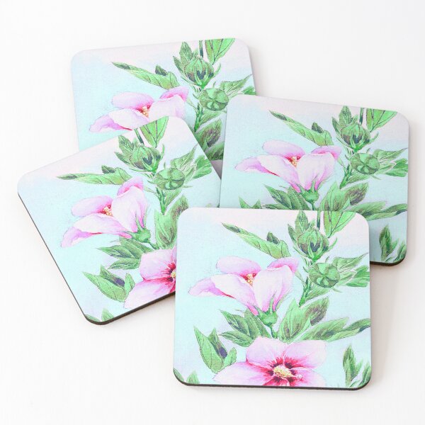Item preview,  Remix Japanese Woodblock Painting of  Hibiscus Plant  by Megata Morikaga designed and sold by Tamas Das.