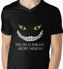 Camiseta para hombre de cuello en v El GM está sonriendo