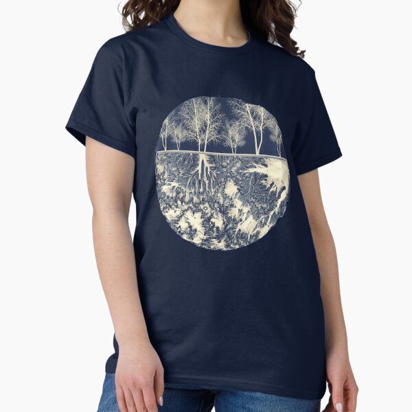 Vista previa del artículo con la obra «Conectado a tierra», diseñado y vendido por spacefrogdesign.