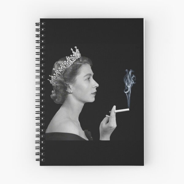 Aperçu de l'œuvre La reine Elizabeth fume créée et vendue par WonderPen.