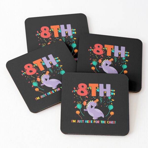 Item preview, 8TH I M JUST HERE FOR THE CAKE EIGHT YEARS BIRTHDAY KIDS designed and sold by sobriowslen.