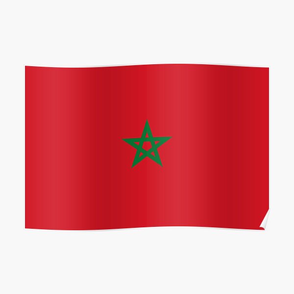 Flag of Morocco Poster
