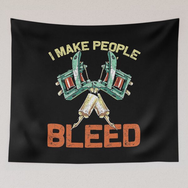 Item preview, I Make People Bleed Tattoo Artist Tattoo designed and sold by GardNewerd.