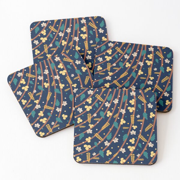 Item preview,  Navy Leaf Pattern 004 designed and sold by novihasan.