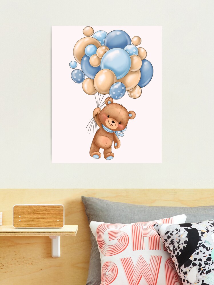 Quadretti nascita Bear Balloons