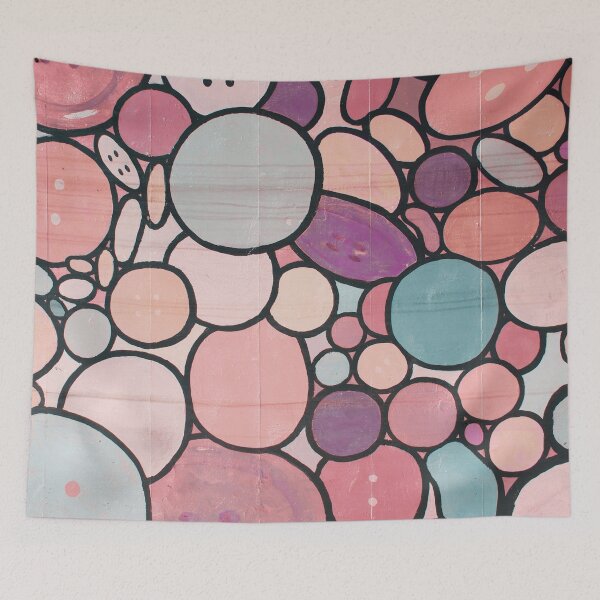 Item preview, Pink Circles Graffiti designed and sold by antevasinart.